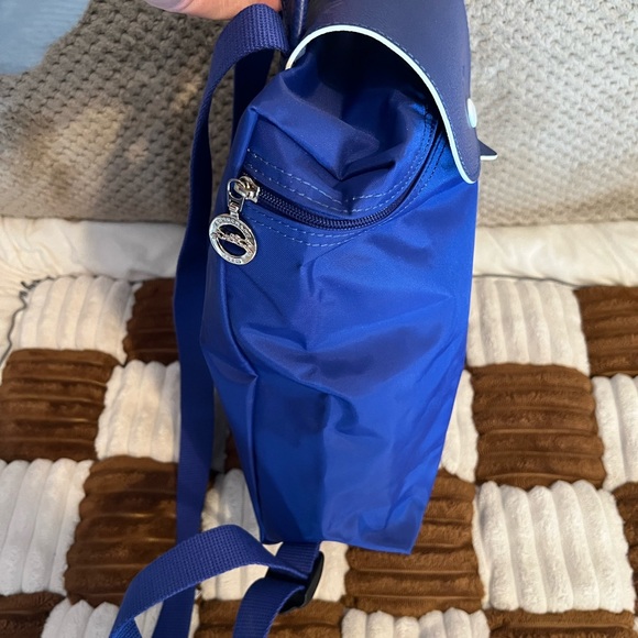 Longchamp Le Pliage Club Nylon Backpack in Cobalt Blue NWOTS! - Picture 2 of 10